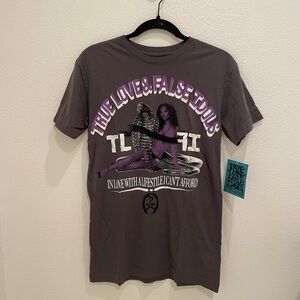 NWT Mens Graphic T-Shirt Cobra Clutch Grey And Purple Size small S or L Large‌‌‌